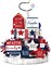 15-Piece 4th of July Tiered Tray Decor – Patriotic Red, White & Blue Wood Signs for Independence Day, Memorial Day & 250th Anniversary USA Party Farmhouse Home Decorations